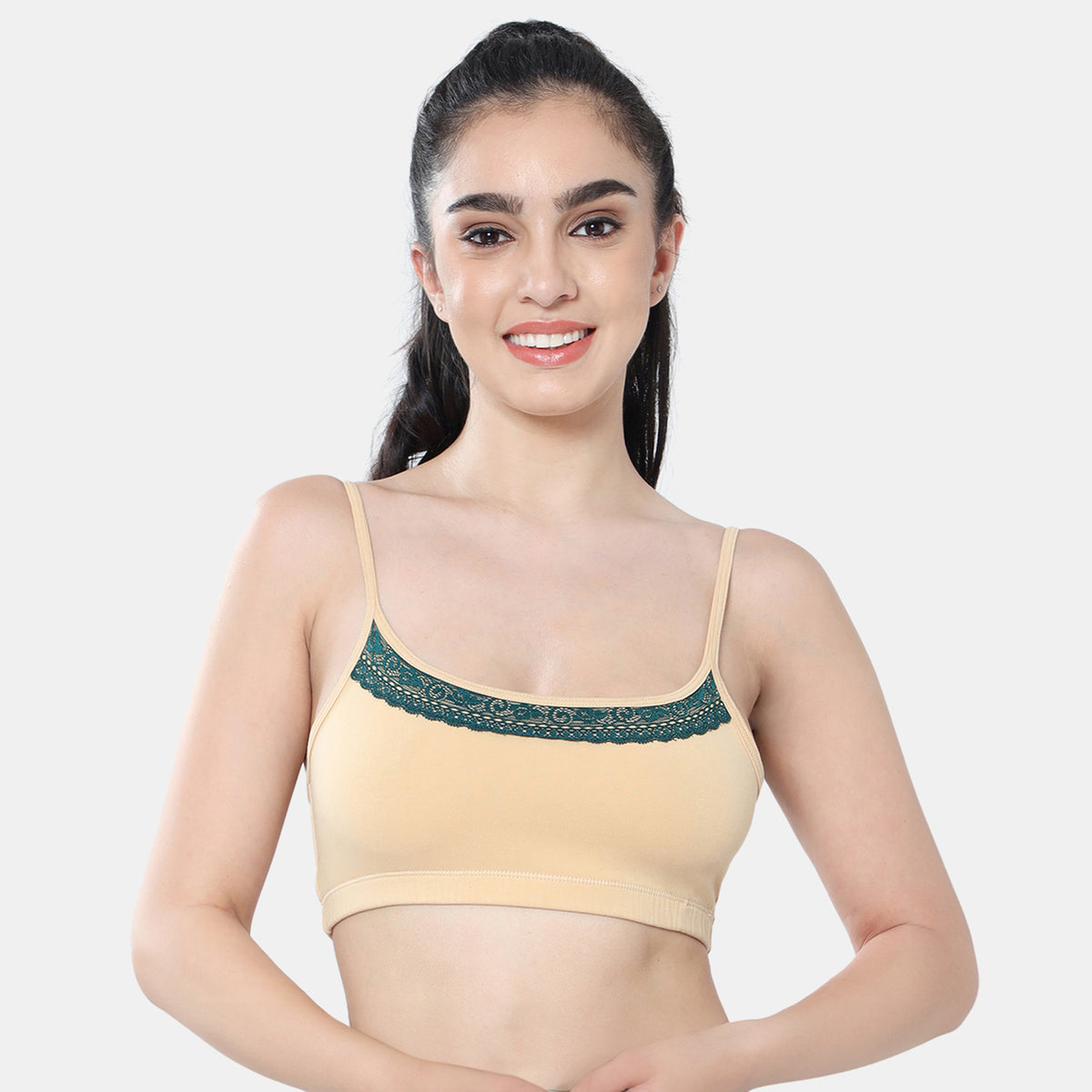 Envie Girls Non-Padded Non-Wired Full Coverage Beginners Bra - NVGB1113 (Nude)