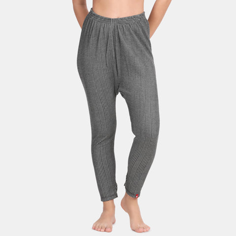 Envie Regular Fit Ankle Length Thermal Pant NVTHTM114 (Anthra Melange)