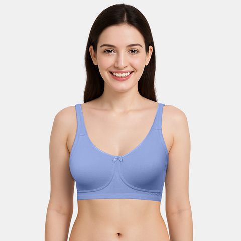 Envie Non-Padded Non-Wired 3/4th Coverage T-Shirt Bra - NVB1150 (Powder Blue)