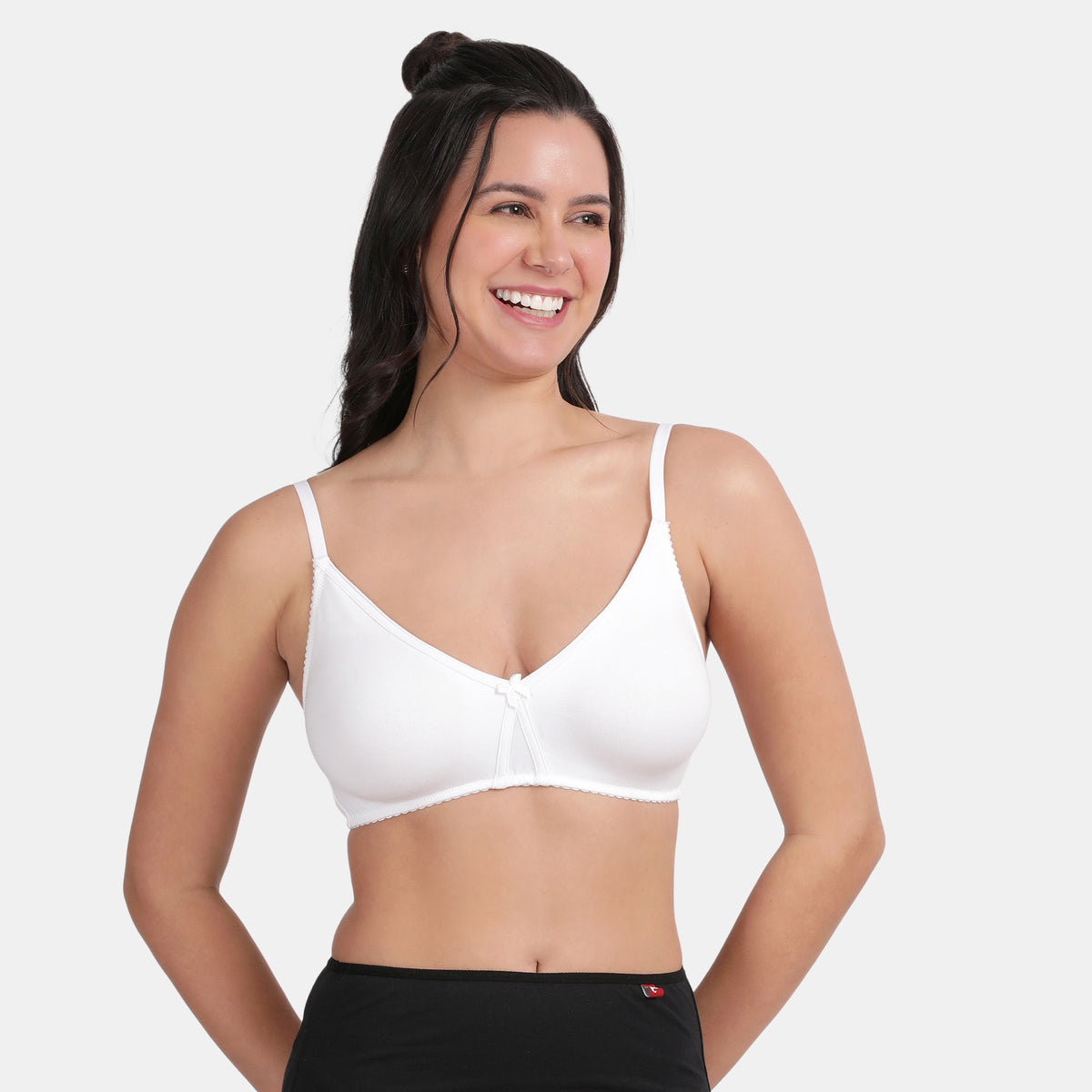 Envie Non-Padded Non-Wired 3/4th Coverage T-Shirt Bra - NVB1058 (White)