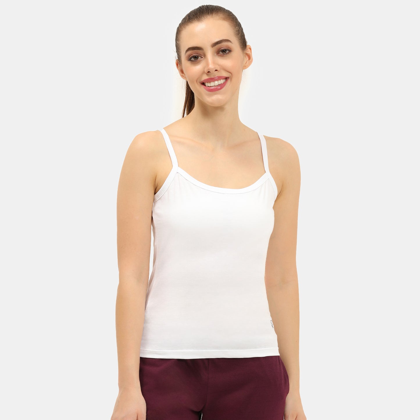 Envie Regular Fit Round Neck Short Length Basic Camisole - NVC3021