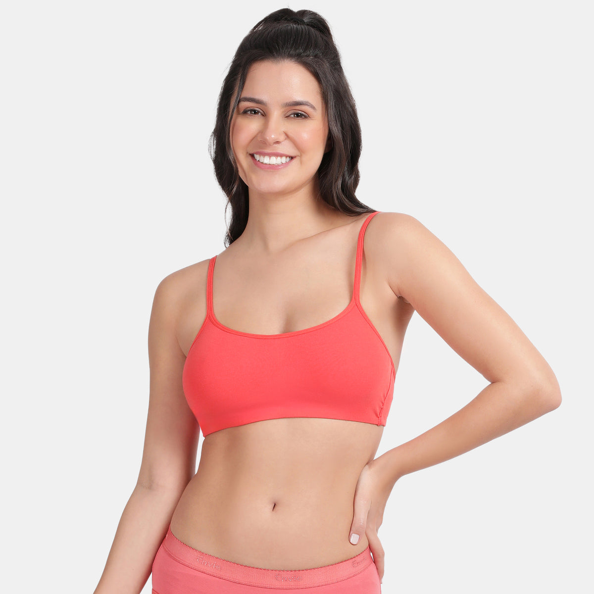 Envie Pack of 2 Girls Non-Padded Non-Wired Full Coverage Teenage Bra - EVEGBA006 (C Red)