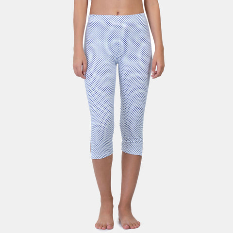 Envie Hugged Fit 3/4th Length Printed Capri - Assorted - NVCP6002 (Pink)