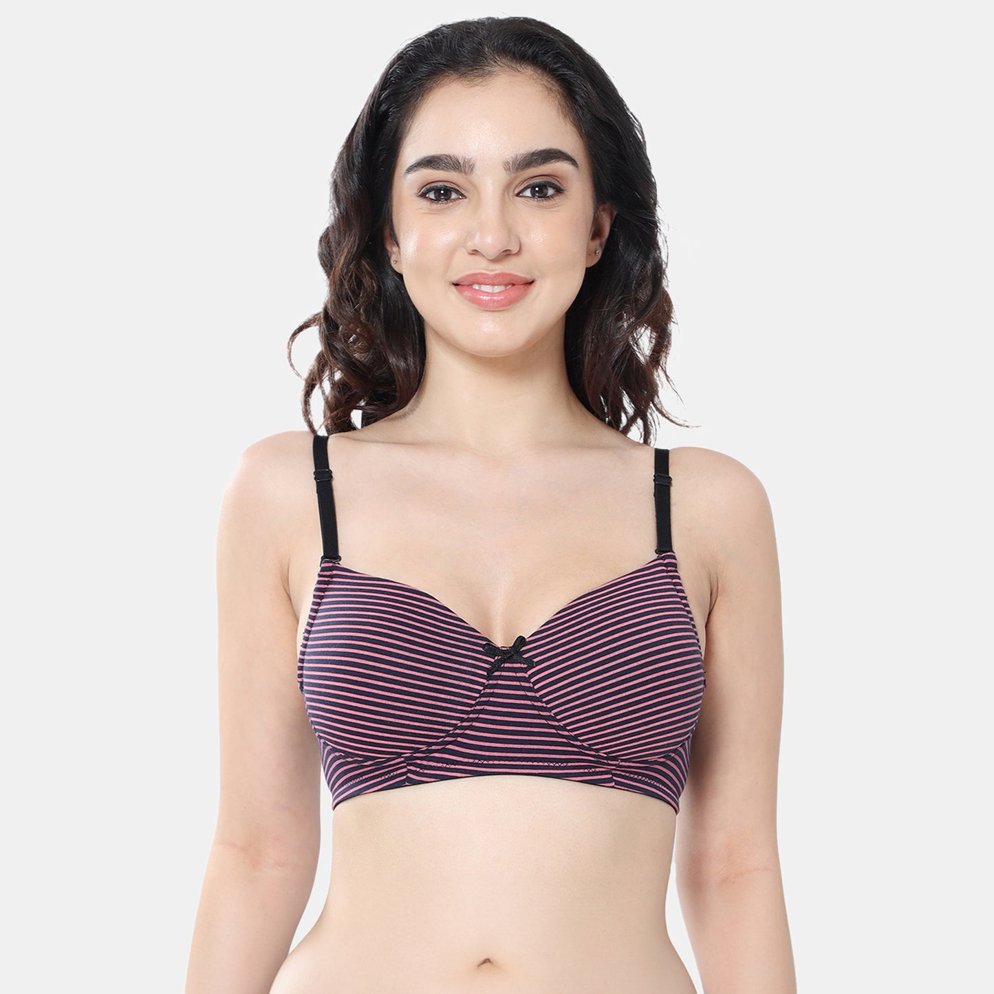 Envie Padded Non-Wired 3/4th Coverage T-Shirt Bra - Assorted - NVB1107