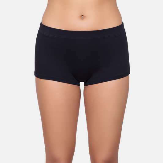 Envie High Rise Full Coverage Boyshorts - NVP2065 (Black)