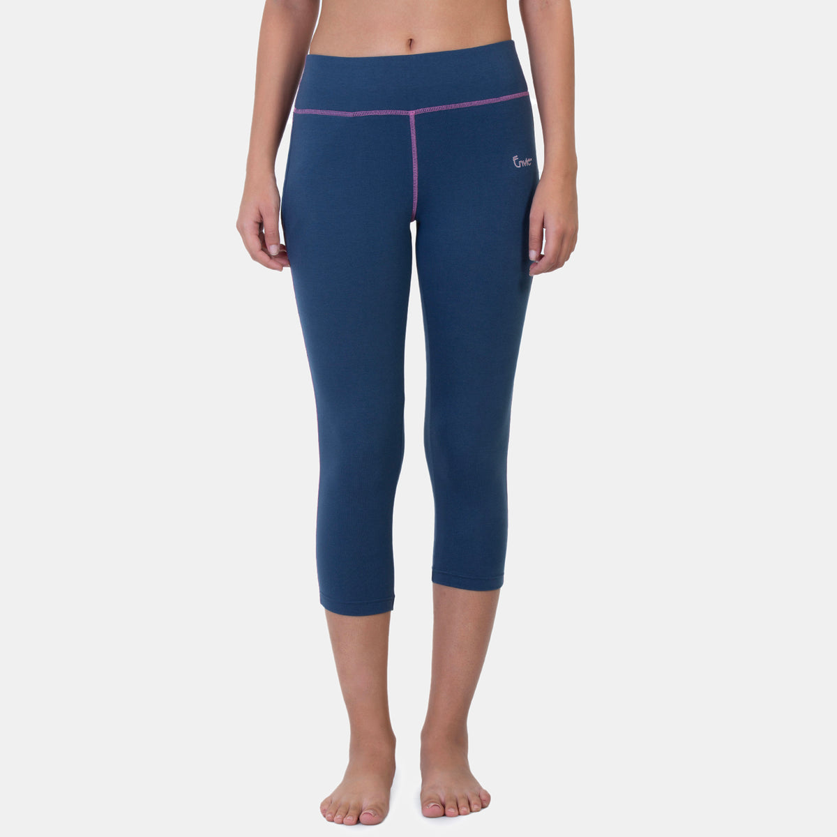 Envie Hugged Fit 3/4th Length Capri - NVCP6004 (Dark Denim)