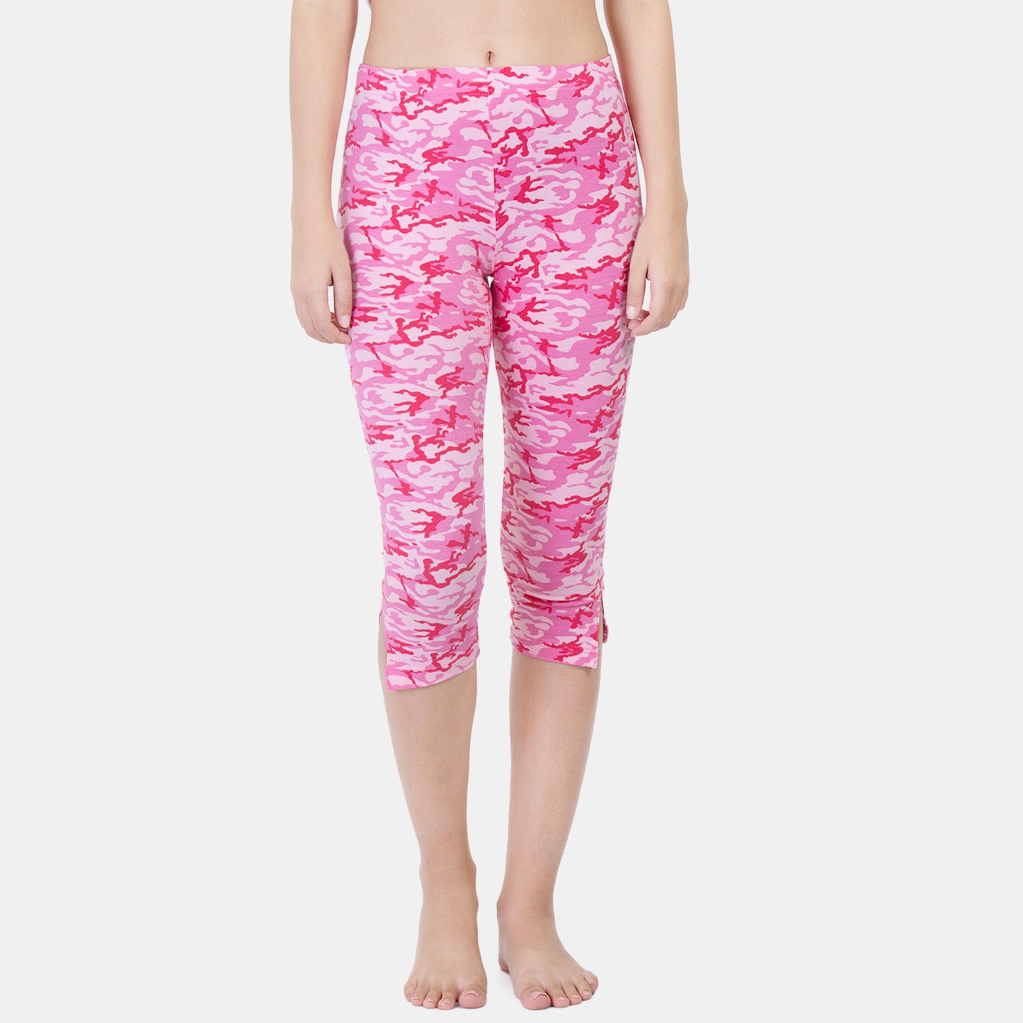 Envie Hugged Fit 3/4th Length Printed Capri - Assorted - NVCP6002