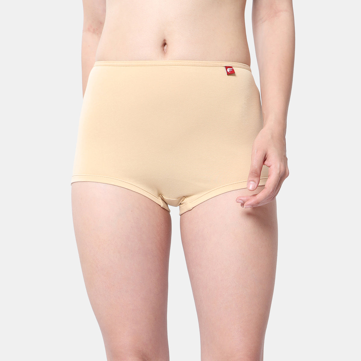 Envie Midrise Hugged Fit Comfort Boyshorts - NVS5027 (Nude)