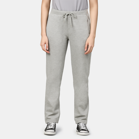 Envie Relaxed Fit Wide Leg Baggy Pant – NVTP8016 (Grey Melange)