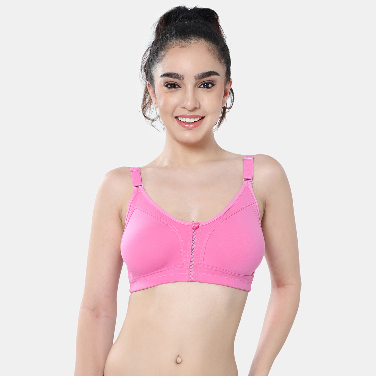 Envie Non-Padded Non-Wired Full Coverage T-Shirt Bra - NVB1106 (Pink)