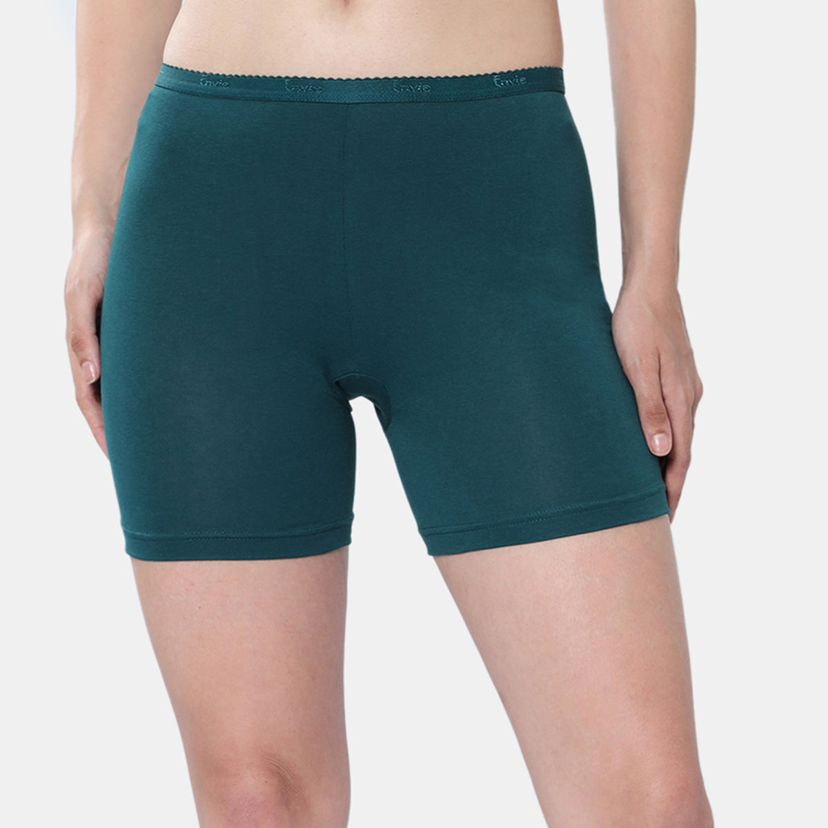 Envie Hugged Fit Thighcling Shorts - NVS5029 (Dark Teal)