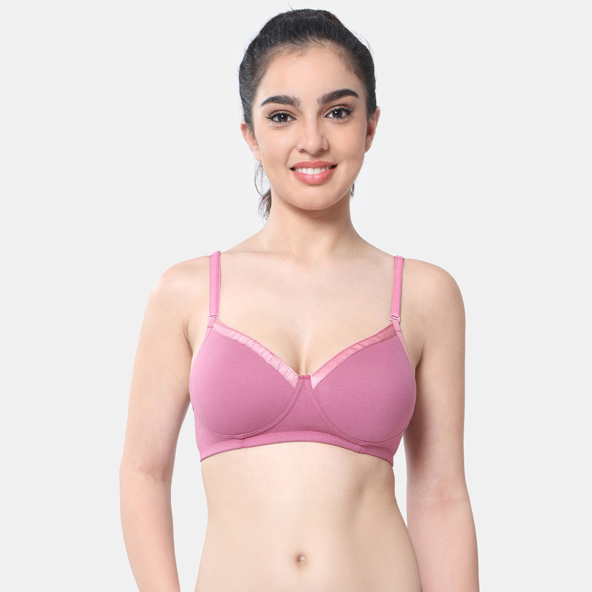 Envie Padded Non-Wired 3/4th Coverage T-Shirt Bra - NVB1007 (Light Wine)