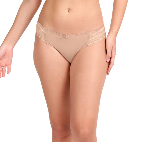 Envie Low Rise Half Rear Coverage Lace Bikini - NVP2060 (Skin)