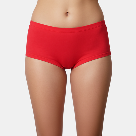 Envie High Rise Full Coverage Boyshorts - NVP2065 (True Red)