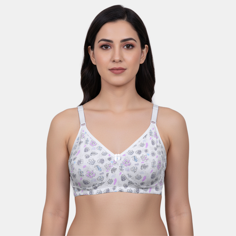 Envie Non-Padded Non-Wired 3/4th Coverage Minimiser Bra - NVB1145 (Assorted)