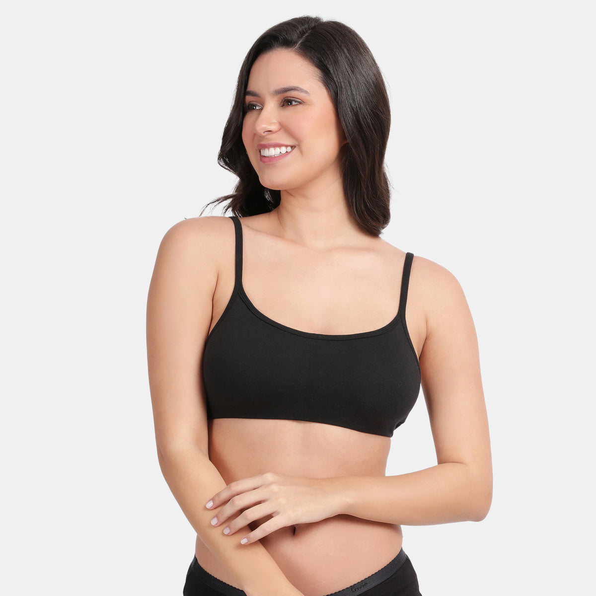 Envie Value+ Girls Non-Padded Non-Wired Full Coverage Teenage Bra - EVEGBA006 (Black)