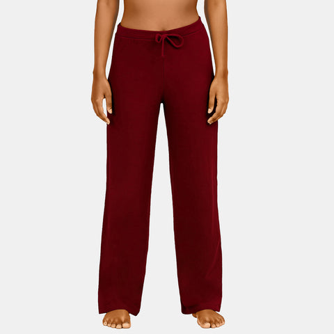 Envie Relaxed Fit Wide Leg Baggy Pant – NVTP8016 (Maroon)