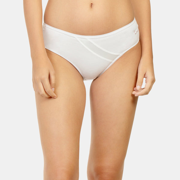 Envie Pack of 2 Medium Rise 3/4th Coverage Hipster - NVP2014 (White)
