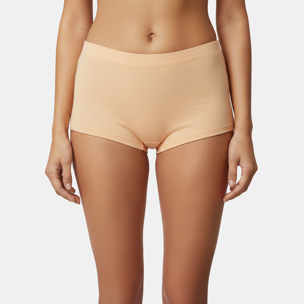 Envie High Rise Full Coverage Boyshorts - NVP2065 (Nude)