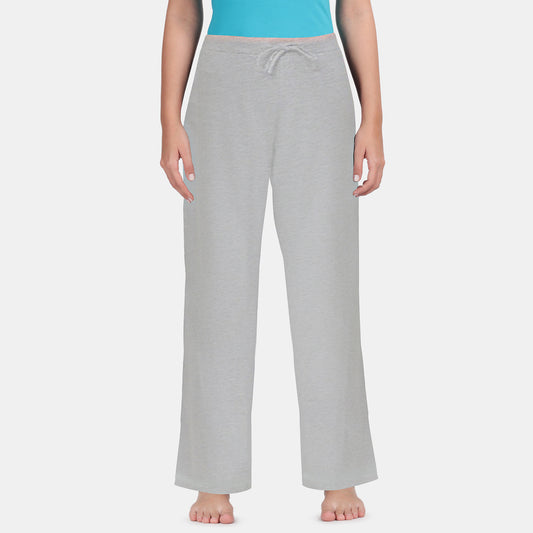 Envie Relaxed Fit Wide Leg Baggy Pant – NVTP8016 (Grey Melange)