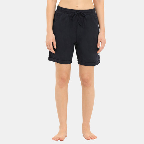 Envie Loose Fit Thigh Length Shorts - NVS5022 (Navy)