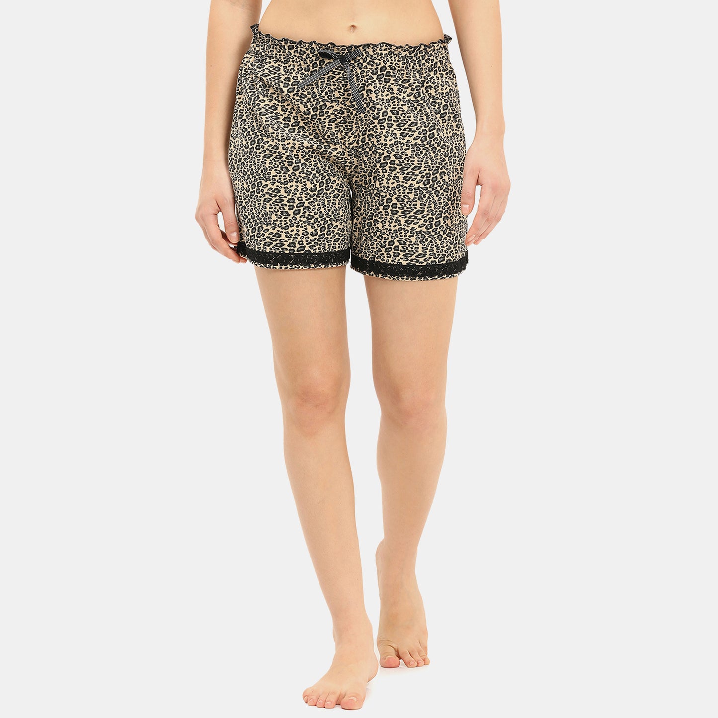 Envie Regular Fit Night Shorts Cheeta Pt - Assorted - NVS5006