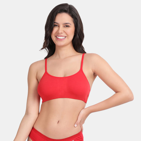 Envie Value+ Girls Non-Padded Non-Wired Full Coverage Teenage Bra - EVEGBA006 (True Red)