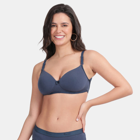Envie Padded Non-Wired 3/4th Coverage Backless Bra - NVB1121 (Dark Denim)