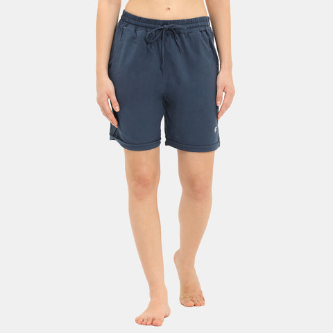 Envie Loose Fit Thigh Length Shorts - NVS5022 (Dark Denim)