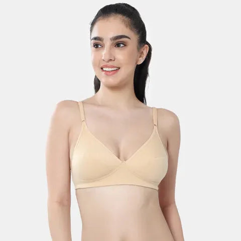 Seamless nude minimiser bra Envie 3/4th coverage non wired lightweight invisible bra for women