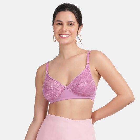 Envie Non-Padded Non-Wired 3/4th Coverage Lace Bra - NVB1133