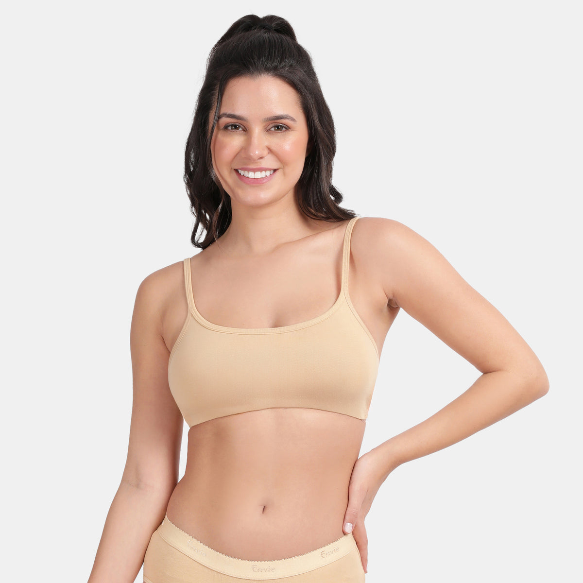 Envie Value+ Girls Non-Padded Non-Wired Full Coverage Teenage Bra - EVEGBA006 (Nude)