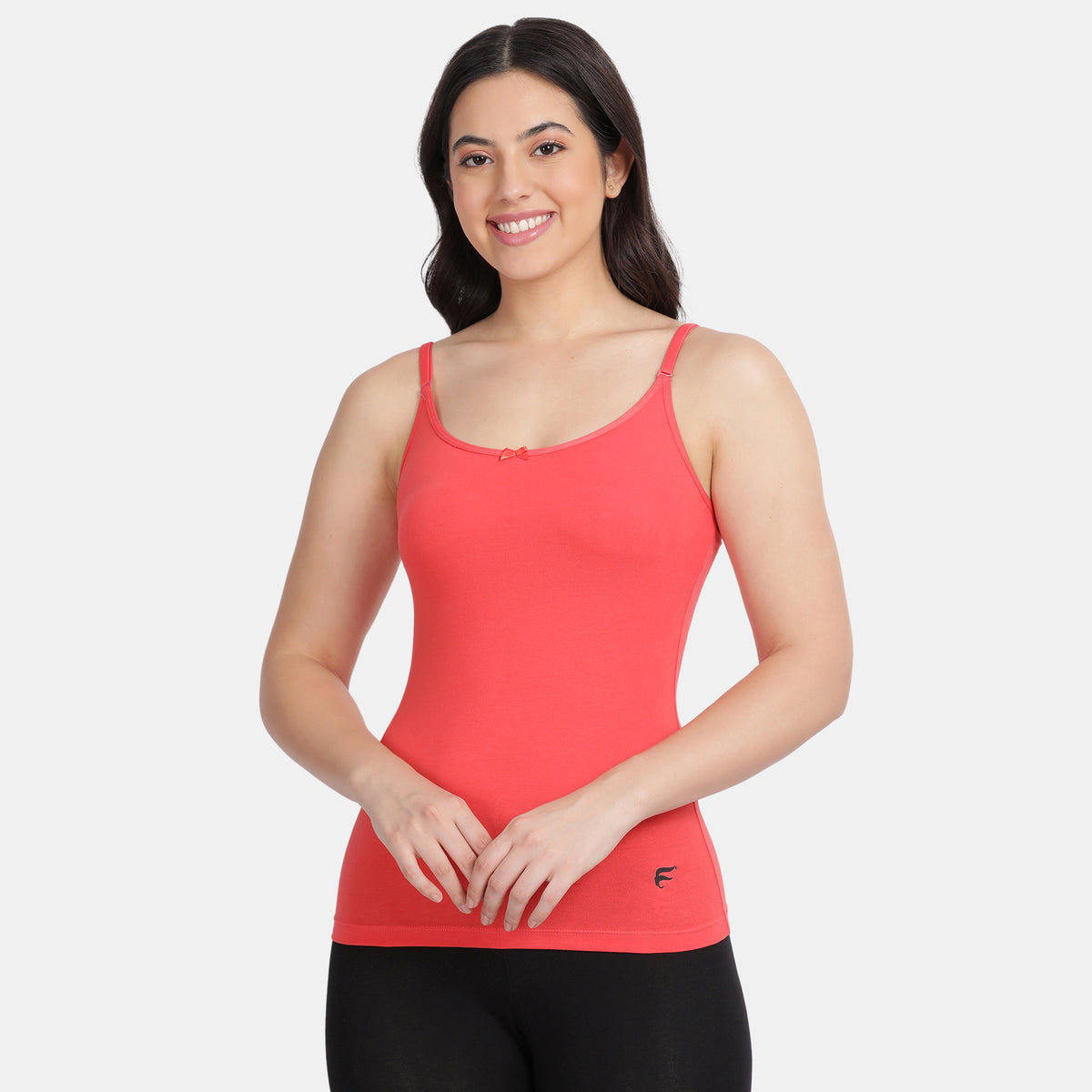 Envie Relaxed Fit Scoop Neck Short Length Camisole - NVC3010 (True Red)