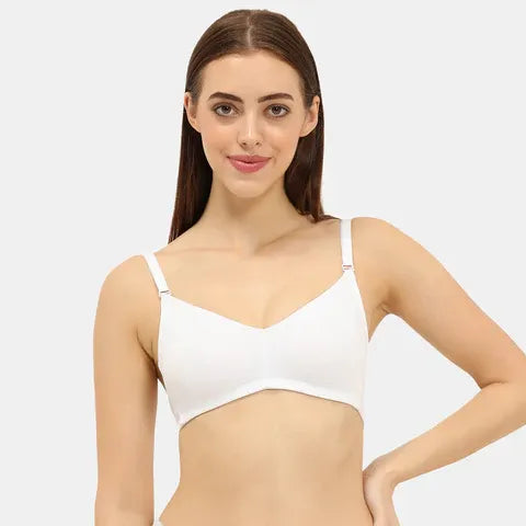 Seamless white t shirt bra Envie full coverage non wired non padded lightweight invisible bra for women