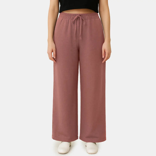 Envie Relaxed Fit Wide Leg Baggy Pant – NVTP8016 (Light mauve)
