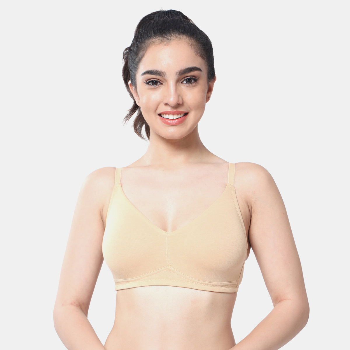 Envie Non-Padded Non-Wired Full Coverage T-Shirt Bra - NVB1092 (Nude)