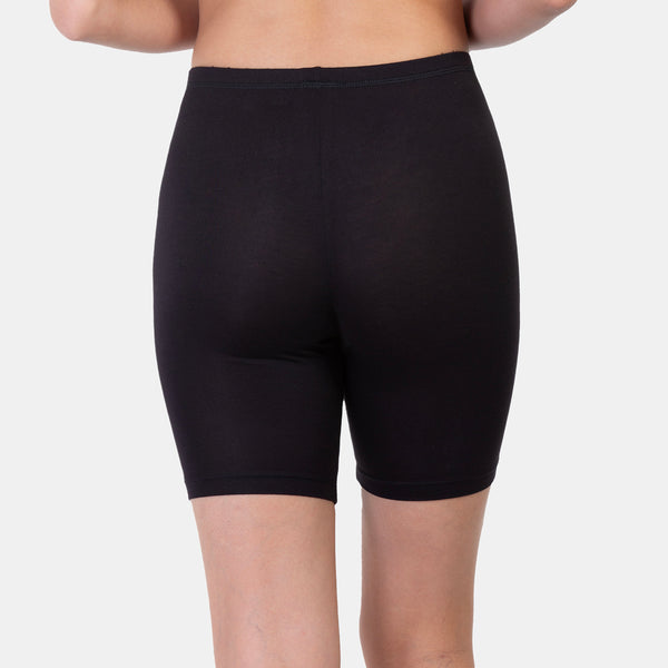 Envie Hugged Fit Thigh Length Cycling Shorts - NVS5020 (Black)