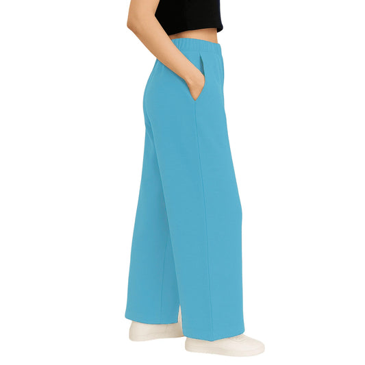 Envie Relaxed Fit Wide Leg Baggy Pant – NVTP8016 (Light Blue)