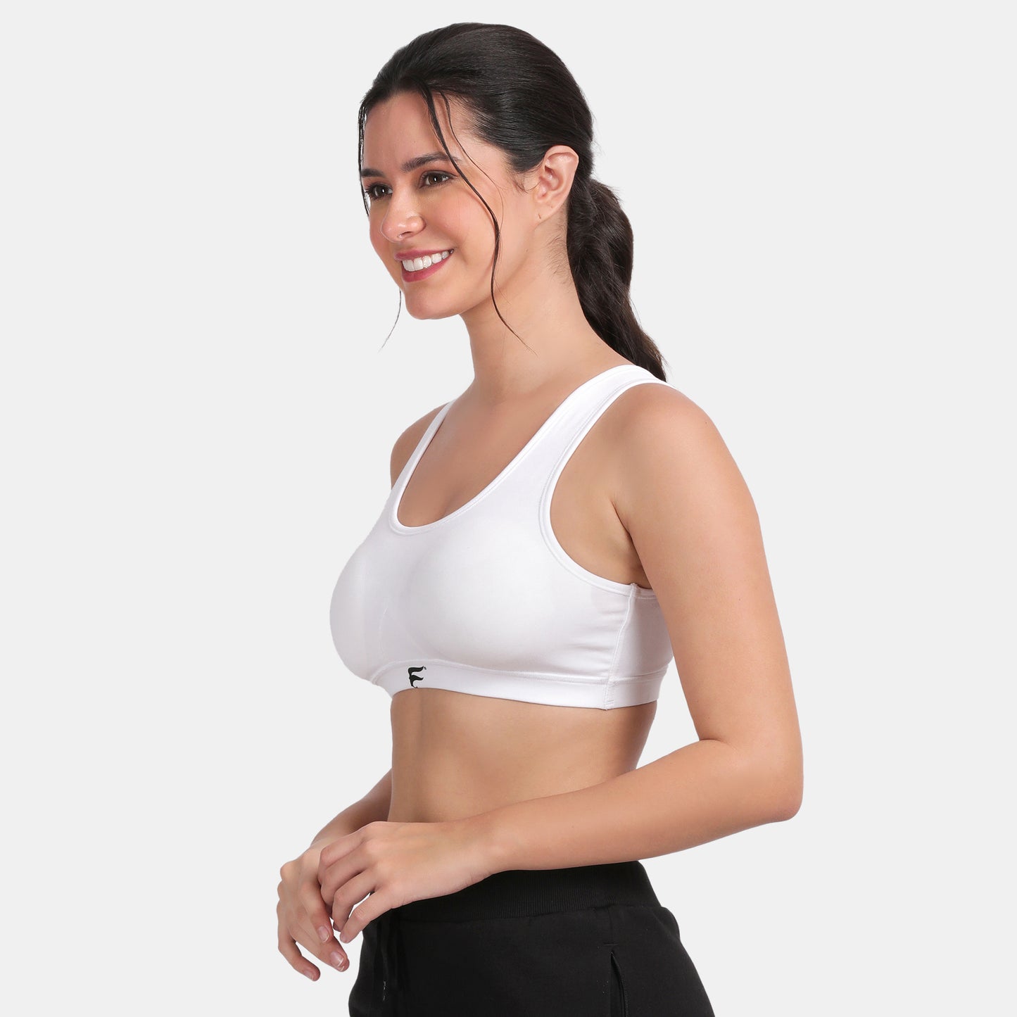 Envie Padded Non-Wired 3/4th Coverage Racerback Sports Bra - NVB1124