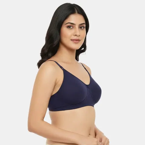 Navy blue minimiser bra Envie non padded non wired 3/4th coverage comfortable everyday wear bra for women