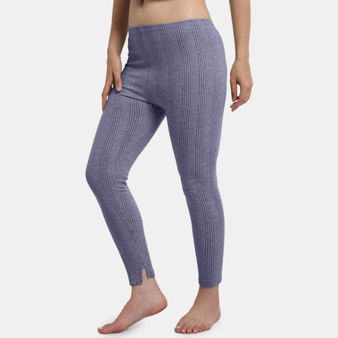 Envie Regular Fit Ankle Length Thermal Pant NVTHTM114 (Navy Melange)
