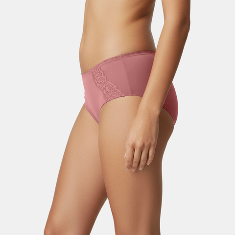 Envie Mid Rise 3/4th Coverage Lace Hipster - NVP2067 (Mauve)