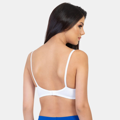 Envie NVB1005  White Full Coverage Non-Padded Minimizer Bra 