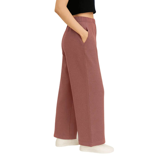 Envie Relaxed Fit Wide Leg Baggy Pant – NVTP8016 (Light mauve)
