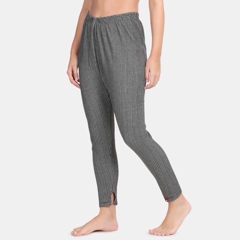 Envie Regular Fit Ankle Length Thermal Pant NVTHTM114 (Anthra Melange)