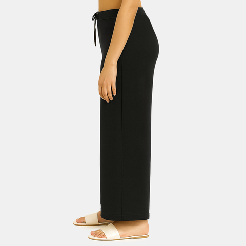 Envie Regular Fit Wide Leg Baggy Pant – NVTP8017 (Black)