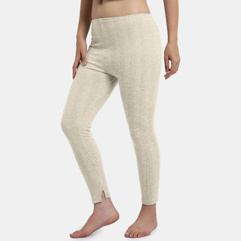 Envie Regular Fit Ankle Length Thermal Pant NVTHTM114 (Grey Melange)