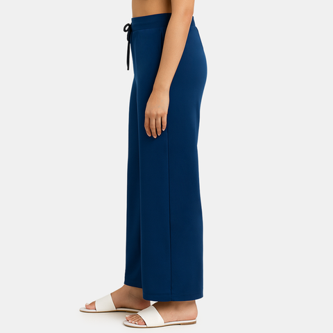 Envie Regular Fit Wide Leg Baggy Pant – NVTP8017 (Majolica Blue)