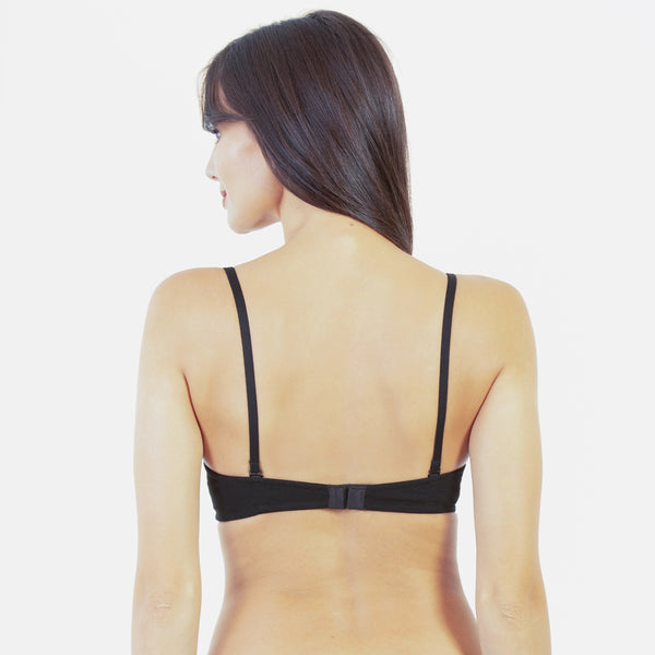 Envie Padded Wired Balconette Bra - NVB1030 (Black)