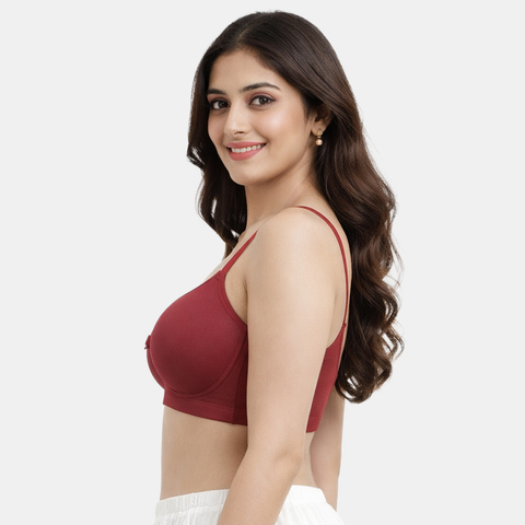 Envie Padded Non-Wired T-Shirt Bra - NVBSF02 (Cabernet)